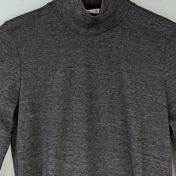 NWT Marine Layer Lynn Turtleneck Gray Long Sleeve T-Shirt - Picture 6 of 10